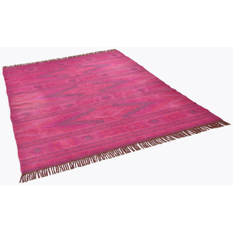 Theko Loomed Pink/Grey Rug Wayfair.co.uk